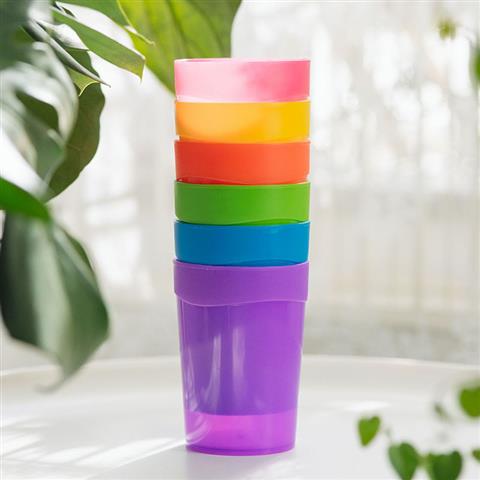 彩色水杯塑料杯
